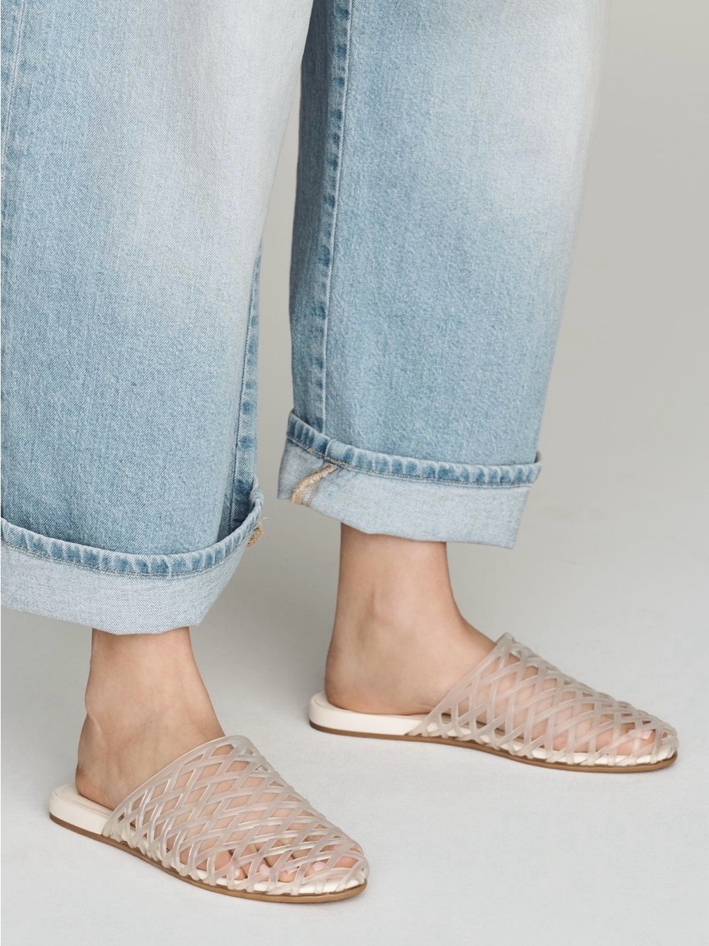 DOLCE VITA Ginna Crystal Jelly Mule Sz 8 New in Box